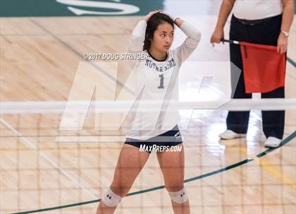 Thumbnail 2 in CCS Div4 Girls Volleyball Championship (Sacred Heart Prep vs. Notre Dame) photogallery.