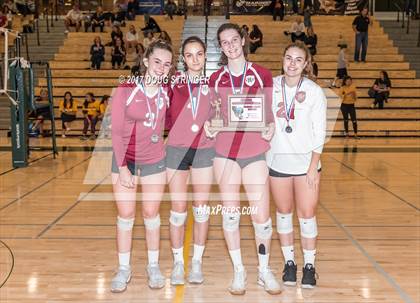Thumbnail 2 in CCS Div4 Girls Volleyball Championship (Sacred Heart Prep vs. Notre Dame) photogallery.