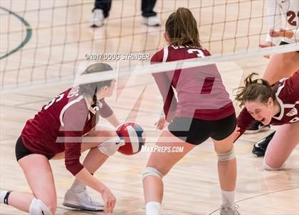 Thumbnail 1 in CCS Div4 Girls Volleyball Championship (Sacred Heart Prep vs. Notre Dame) photogallery.