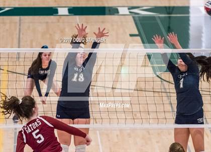 Thumbnail 1 in CCS Div4 Girls Volleyball Championship (Sacred Heart Prep vs. Notre Dame) photogallery.