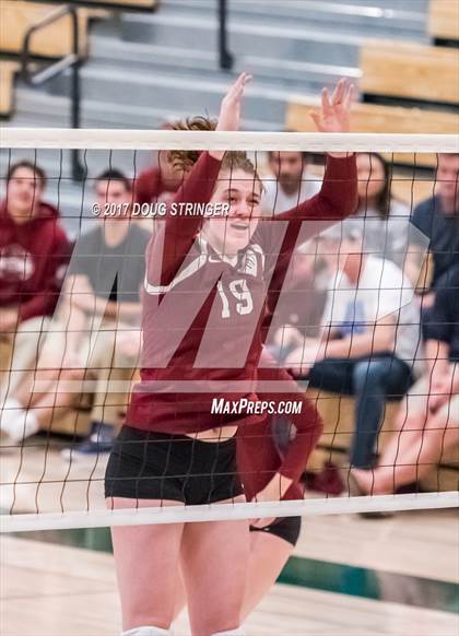 Thumbnail 1 in CCS Div4 Girls Volleyball Championship (Sacred Heart Prep vs. Notre Dame) photogallery.