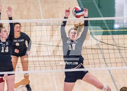 Thumbnail 3 in CCS Div4 Girls Volleyball Championship (Sacred Heart Prep vs. Notre Dame) photogallery.