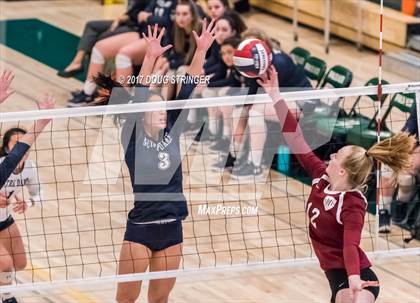 Thumbnail 3 in CCS Div4 Girls Volleyball Championship (Sacred Heart Prep vs. Notre Dame) photogallery.