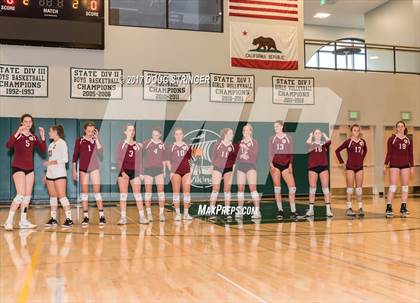 Thumbnail 1 in CCS Div4 Girls Volleyball Championship (Sacred Heart Prep vs. Notre Dame) photogallery.
