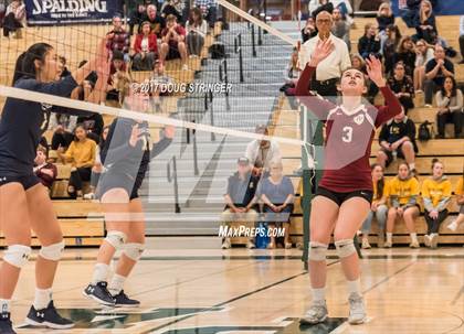Thumbnail 3 in CCS Div4 Girls Volleyball Championship (Sacred Heart Prep vs. Notre Dame) photogallery.