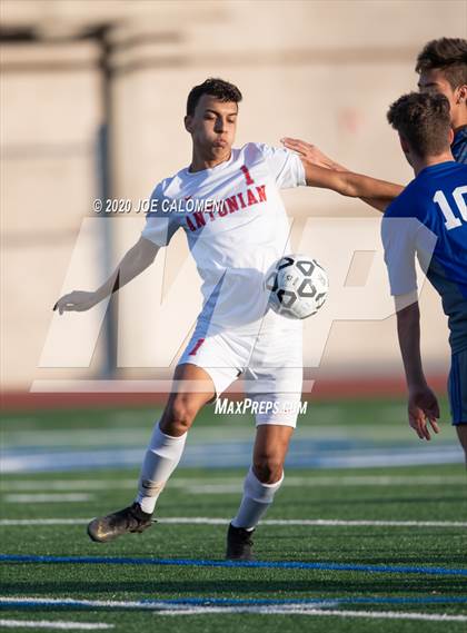 Thumbnail 2 in MacArthur [Douglas] vs Antonian Prep (NEISD Tournament) photogallery.