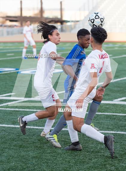 Thumbnail 1 in MacArthur [Douglas] vs Antonian Prep (NEISD Tournament) photogallery.