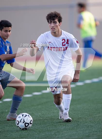 Thumbnail 1 in MacArthur [Douglas] vs Antonian Prep (NEISD Tournament) photogallery.