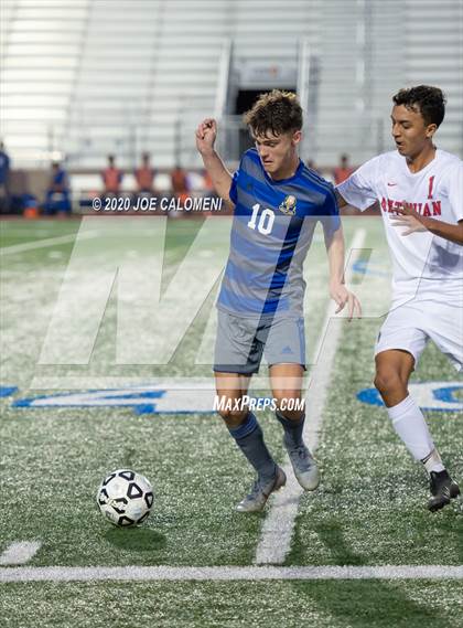 Thumbnail 2 in MacArthur [Douglas] vs Antonian Prep (NEISD Tournament) photogallery.