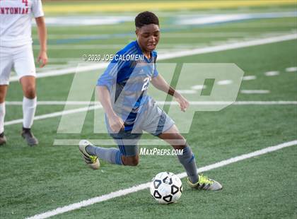 Thumbnail 1 in MacArthur [Douglas] vs Antonian Prep (NEISD Tournament) photogallery.