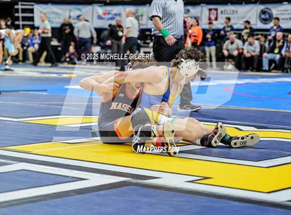 Thumbnail 1 in NYSPHSAA Division 2 State Championships (Quarters & Wrestlebacks 110 to 124) photogallery.