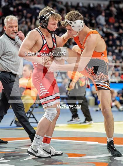 Thumbnail 1 in NYSPHSAA Division 2 State Championships (Quarters & Wrestlebacks 110 to 124) photogallery.