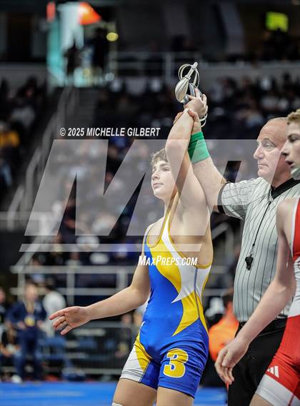 Thumbnail 1 in NYSPHSAA Division 2 State Championships (Quarters & Wrestlebacks 110 to 124) photogallery.