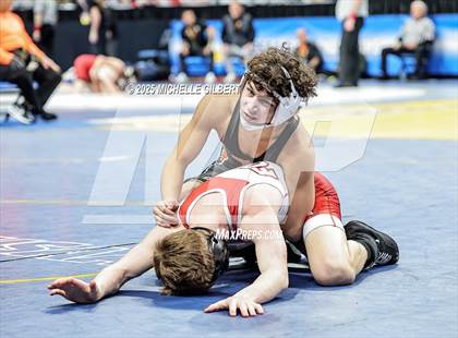 Thumbnail 1 in NYSPHSAA Division 2 State Championships (Quarters & Wrestlebacks 110 to 124) photogallery.