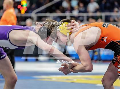 Thumbnail 3 in NYSPHSAA Division 2 State Championships (Quarters & Wrestlebacks 110 to 124) photogallery.