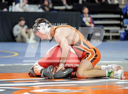 Thumbnail 1 in NYSPHSAA Division 2 State Championships (Quarters & Wrestlebacks 110 to 124) photogallery.