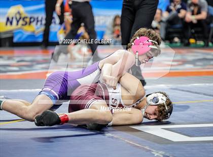 Thumbnail 1 in NYSPHSAA Division 2 State Championships (Quarters & Wrestlebacks 110 to 124) photogallery.
