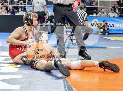 Thumbnail 2 in NYSPHSAA Division 2 State Championships (Quarters & Wrestlebacks 110 to 124) photogallery.