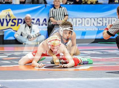 Thumbnail 1 in NYSPHSAA Division 2 State Championships (Quarters & Wrestlebacks 110 to 124) photogallery.