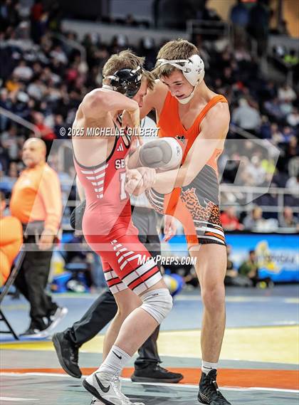 Thumbnail 2 in NYSPHSAA Division 2 State Championships (Quarters & Wrestlebacks 110 to 124) photogallery.