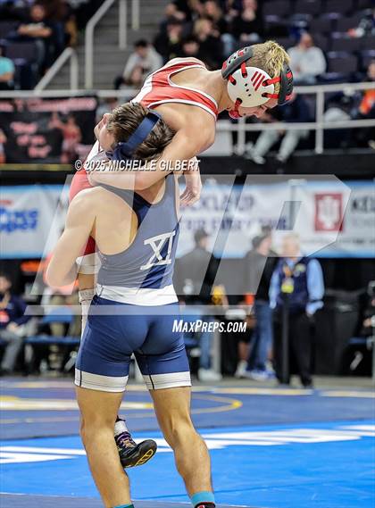 Thumbnail 1 in NYSPHSAA Division 2 State Championships (Quarters & Wrestlebacks 110 to 124) photogallery.