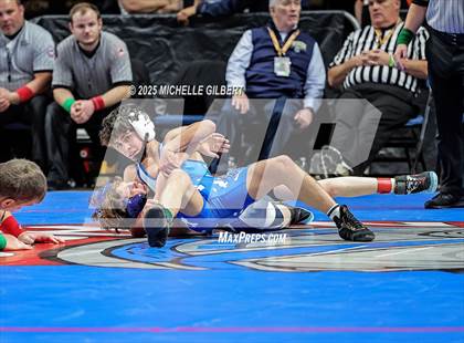 Thumbnail 3 in NYSPHSAA Division 2 State Championships (Quarters & Wrestlebacks 110 to 124) photogallery.