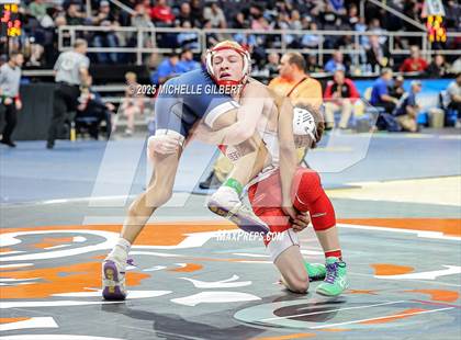 Thumbnail 1 in NYSPHSAA Division 2 State Championships (Quarters & Wrestlebacks 110 to 124) photogallery.