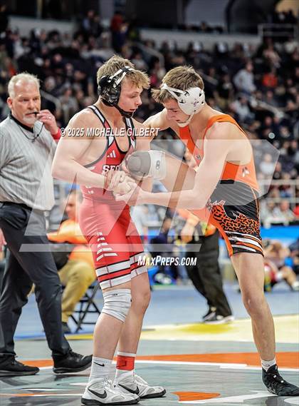 Thumbnail 3 in NYSPHSAA Division 2 State Championships (Quarters & Wrestlebacks 110 to 124) photogallery.