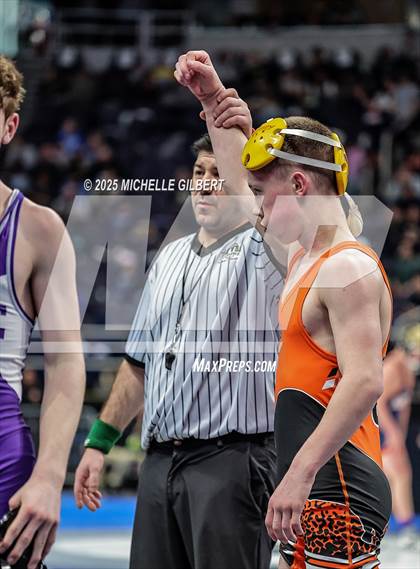 Thumbnail 3 in NYSPHSAA Division 2 State Championships (Quarters & Wrestlebacks 110 to 124) photogallery.