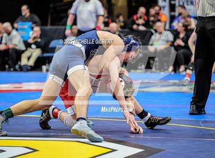Thumbnail 3 in NYSPHSAA Division 2 State Championships (Quarters & Wrestlebacks 110 to 124) photogallery.