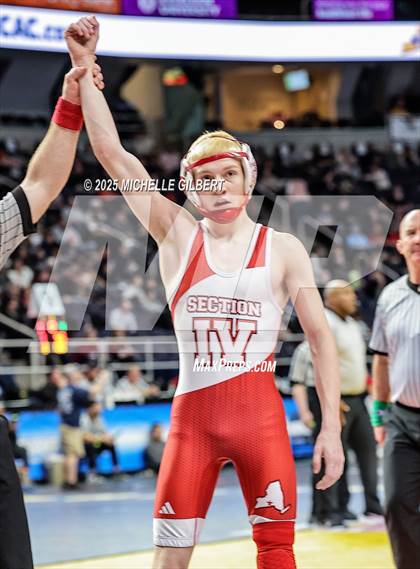 Thumbnail 3 in NYSPHSAA Division 2 State Championships (Quarters & Wrestlebacks 110 to 124) photogallery.