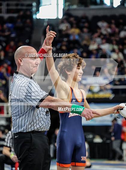 Thumbnail 1 in NYSPHSAA Division 2 State Championships (Quarters & Wrestlebacks 110 to 124) photogallery.
