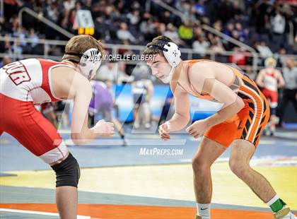 Thumbnail 1 in NYSPHSAA Division 2 State Championships (Quarters & Wrestlebacks 110 to 124) photogallery.
