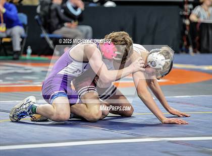 Thumbnail 3 in NYSPHSAA Division 2 State Championships (Quarters & Wrestlebacks 110 to 124) photogallery.