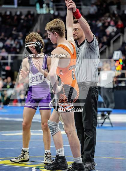 Thumbnail 3 in NYSPHSAA Division 2 State Championships (Quarters & Wrestlebacks 110 to 124) photogallery.