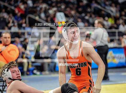 Thumbnail 3 in NYSPHSAA Division 2 State Championships (Quarters & Wrestlebacks 110 to 124) photogallery.