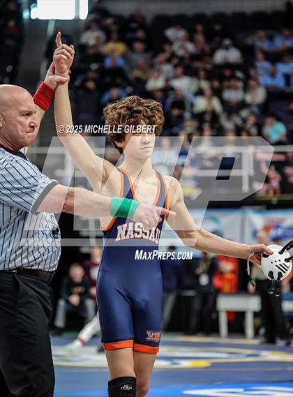 Thumbnail 2 in NYSPHSAA Division 2 State Championships (Quarters & Wrestlebacks 110 to 124) photogallery.