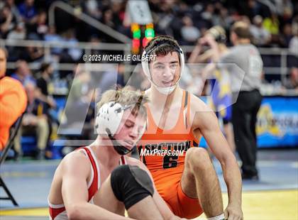 Thumbnail 1 in NYSPHSAA Division 2 State Championships (Quarters & Wrestlebacks 110 to 124) photogallery.