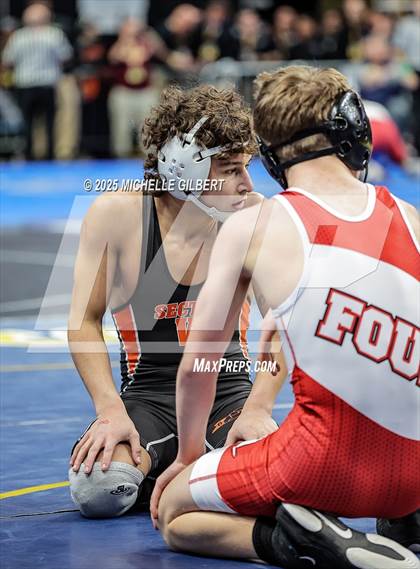 Thumbnail 3 in NYSPHSAA Division 2 State Championships (Quarters & Wrestlebacks 110 to 124) photogallery.
