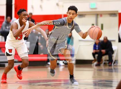 Thumbnail 1 in Bishop Montgomery vs. Westchester (Trevor Ariza Tip-off Classic) photogallery.