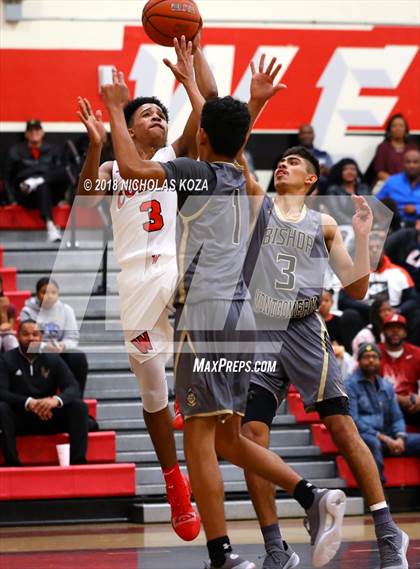 Thumbnail 1 in Bishop Montgomery vs. Westchester (Trevor Ariza Tip-off Classic) photogallery.