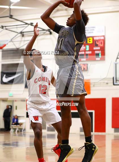 Thumbnail 3 in Bishop Montgomery vs. Westchester (Trevor Ariza Tip-off Classic) photogallery.
