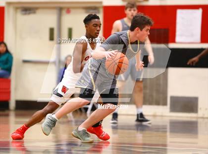 Thumbnail 3 in Bishop Montgomery vs. Westchester (Trevor Ariza Tip-off Classic) photogallery.