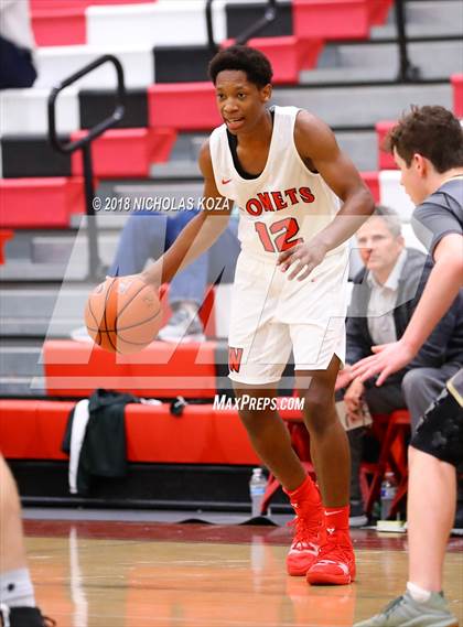 Thumbnail 1 in Bishop Montgomery vs. Westchester (Trevor Ariza Tip-off Classic) photogallery.