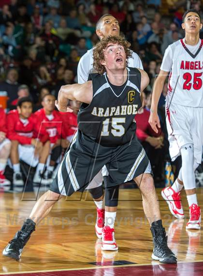 Thumbnail 3 in Arapahoe vs. Denver East (CHSAA 5A Great 8) photogallery.