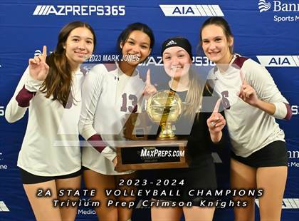 Thumbnail 3 in Phoenix Country Day vs. Trivium Prep (AIA 2A Final - Awards) photogallery.