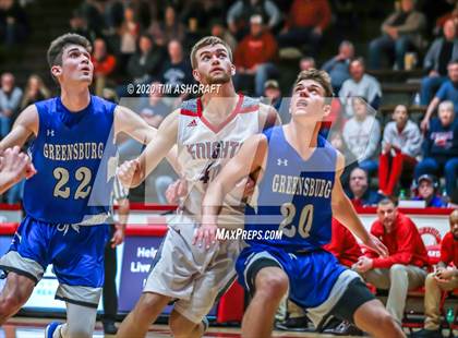 Thumbnail 2 in  Greensburg vs South Dearborn (IHSAA Sectional Playoff) photogallery.