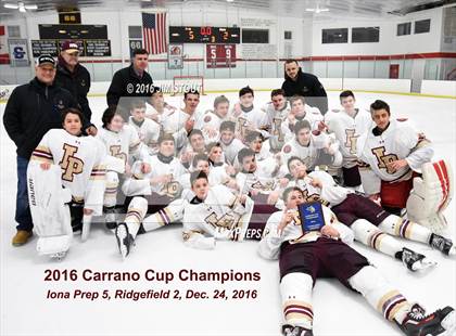 Thumbnail 1 in Iona Prep vs. Ridgefield (Carrano Cup Final) photogallery.