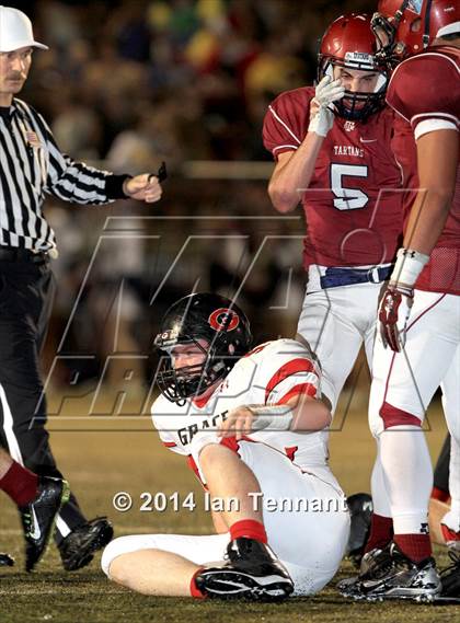 Thumbnail 1 in Grace Brethren @ St. Margaret's (CIF SS East Valley Final) photogallery.