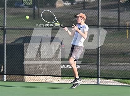 Thumbnail 1 in Nueces Canyon vs Utopia (UIL 1A Boys Singles State Finals) photogallery.